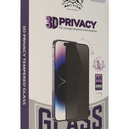 iPhone 15 Pro Max Bilvis 3D Hayalet Cam Ekran Koruyucu