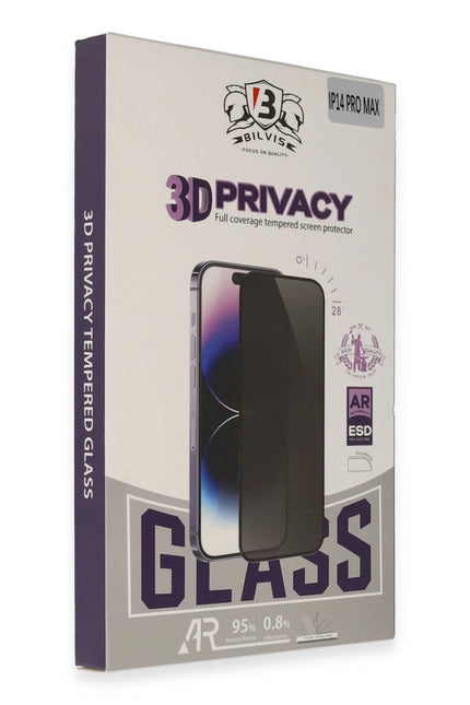 iPhone 15 Pro Max Bilvis 3D Hayalet Cam Ekran Koruyucu