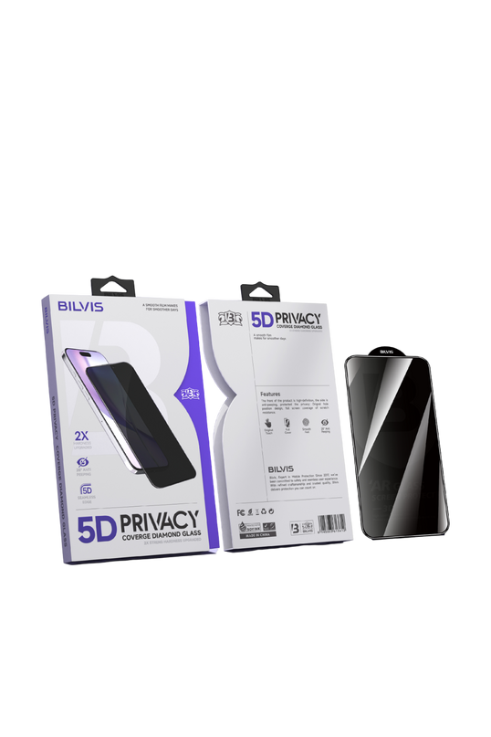 iPhone 15 Pro Max 5D Privacy Diamond Hayalet Cam Ekran Koruyucu 6