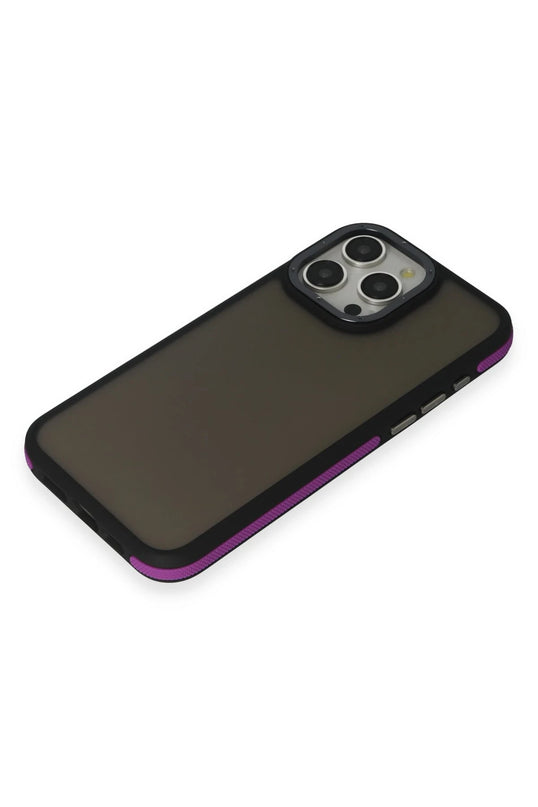 iPhone 15 Pro Max Harvel Kapak Kılıf - Derin Mor 3