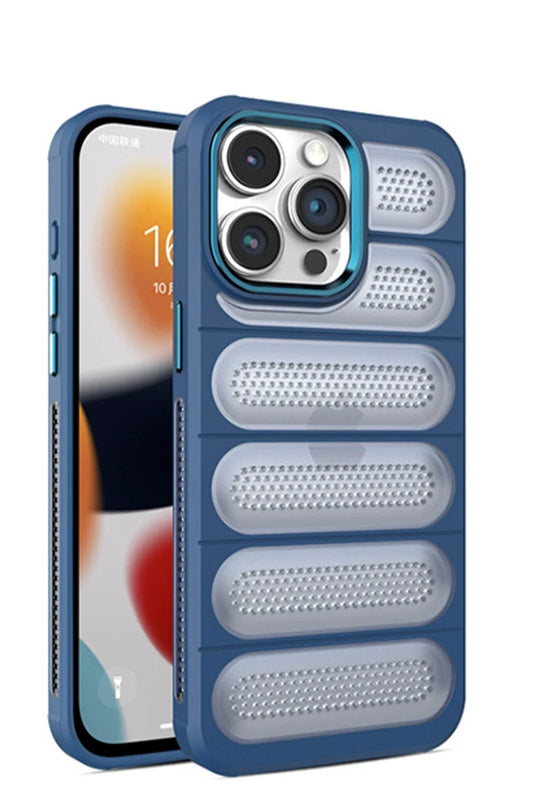 iPhone 15 Pro Max Airmax Silikon Kapak Kılıf - Lacivert