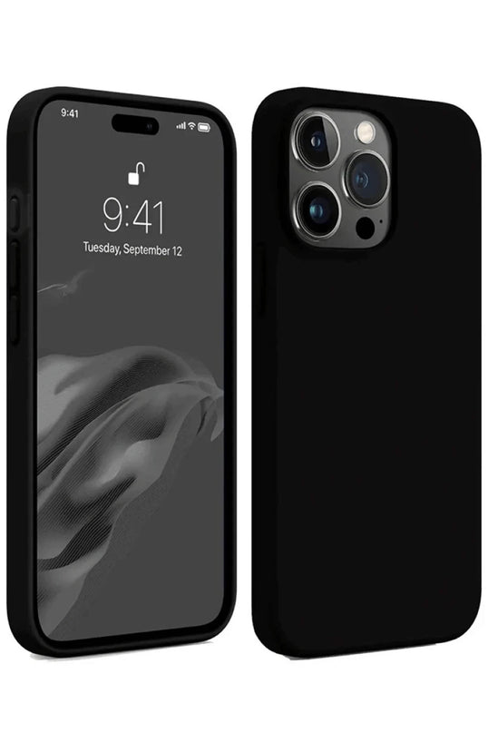 iPhone 15 Pro Max First Silikon Kılıf - Siyah
