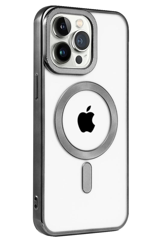 iPhone 15 Pro Max Kronos Magsafe Kapak Kılıf - Siyah 2