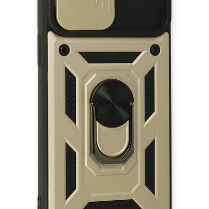 iPhone 15 Pro Max Pars Lens Yüzüklü Silikon Kılıf - Gold 3