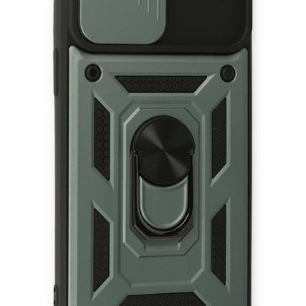 iPhone 15 Pro Max Pars Lens Yüzüklü Silikon Kılıf - Yeşil 3