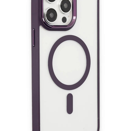 iPhone 15 Pro Max Room Magneticsafe Silikon Kılıf - Derin Mor