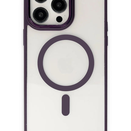 iPhone 15 Pro Max Room Magneticsafe Silikon Kılıf - Derin Mor 2