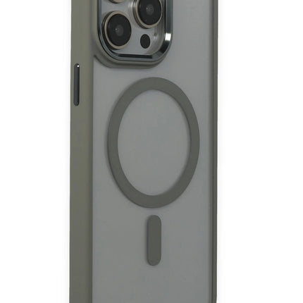 iPhone 15 Pro Max Room Magneticsafe Silikon Kılıf - Gri 2