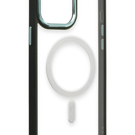 iPhone 15 Pro Max Room Magneticsafe Silikon Kılıf - Köknar Yeşili 4