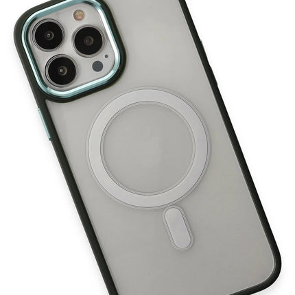 iPhone 15 Pro Max Room Magneticsafe Silikon Kılıf - Köknar Yeşili 3