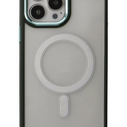 iPhone 15 Pro Max Room Magneticsafe Silikon Kılıf - Köknar Yeşili 2