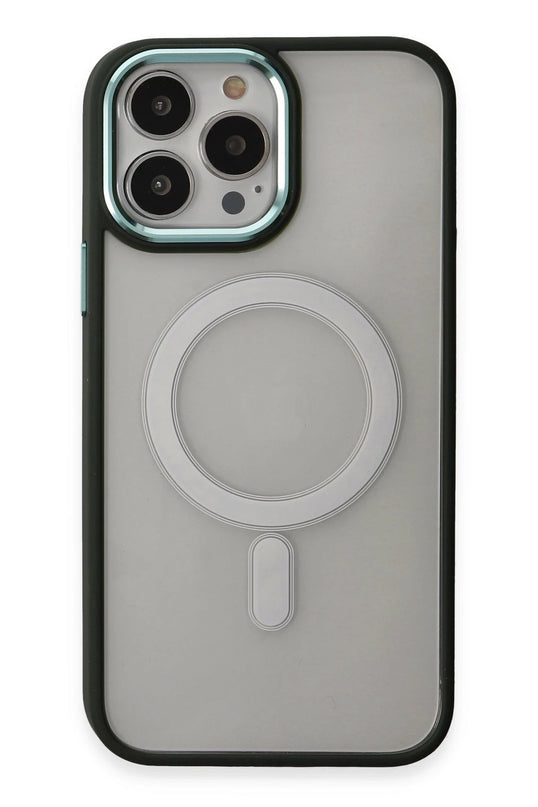 iPhone 15 Pro Max Room Magneticsafe Silikon Kılıf - Köknar Yeşili 2