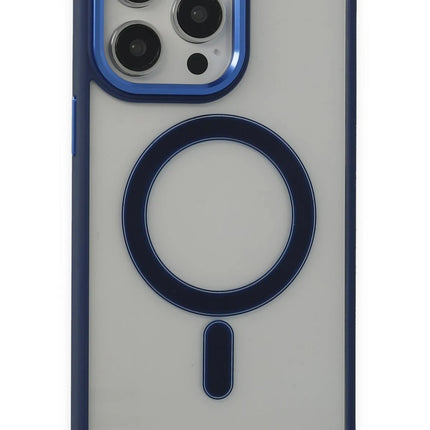 iPhone 15 Pro Max Room Magneticsafe Silikon Kılıf - Lacivert