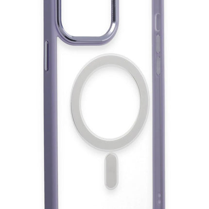 iPhone 15 Pro Max Room Magneticsafe Silikon Kılıf - Lila 4