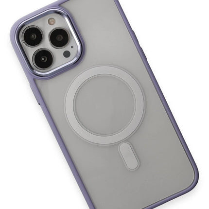 iPhone 15 Pro Max Room Magneticsafe Silikon Kılıf - Lila 3