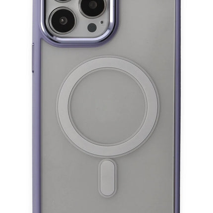 iPhone 15 Pro Max Room Magneticsafe Silikon Kılıf - Lila 2