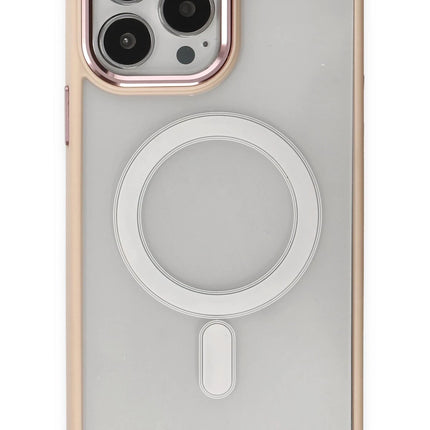 iPhone 15 Pro Max Room Magneticsafe Silikon Kılıf - Pudra 2