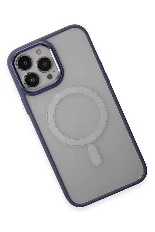 iPhone 15 Pro Max Room Magneticsafe Silikon Kılıf - Sierra Blue 3