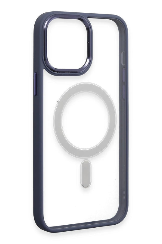 iPhone 15 Pro Max Room Magneticsafe Silikon Kılıf - Sierra Blue 4