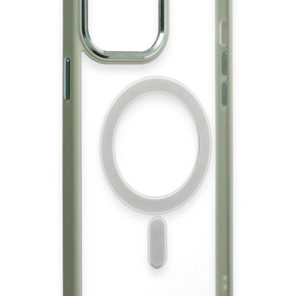 iPhone 15 Pro Max Room Magneticsafe Silikon Kılıf - Su Yeşili 4