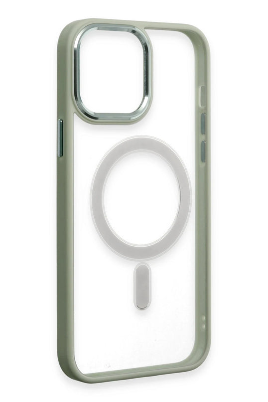 iPhone 15 Pro Max Room Magneticsafe Silikon Kılıf - Su Yeşili 4