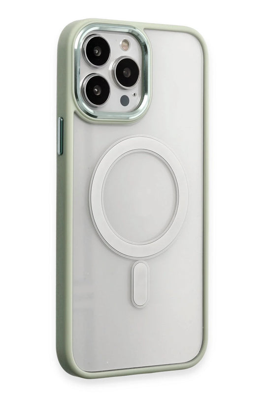 iPhone 15 Pro Max Room Magneticsafe Silikon Kılıf - Su Yeşili
