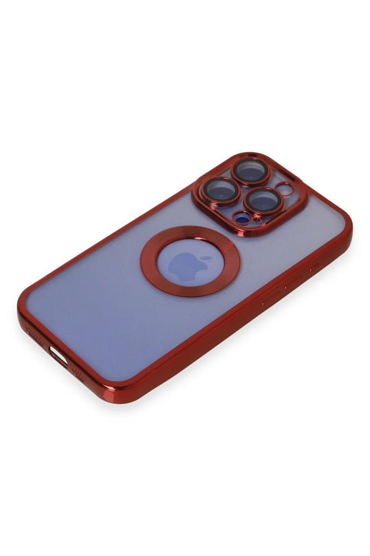 iPhone 15 Pro Max Slot Silikon Kılıf - Kırmızı 4
