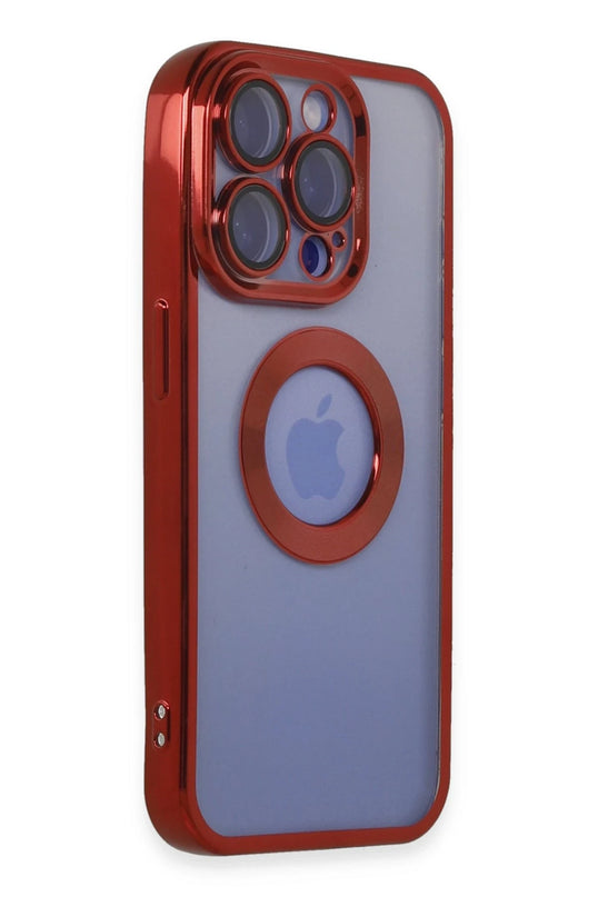 iPhone 15 Pro Max Slot Silikon Kılıf - Kırmızı 2