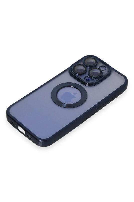 iPhone 15 Pro Max Slot Silikon Kılıf - Lacivert 4