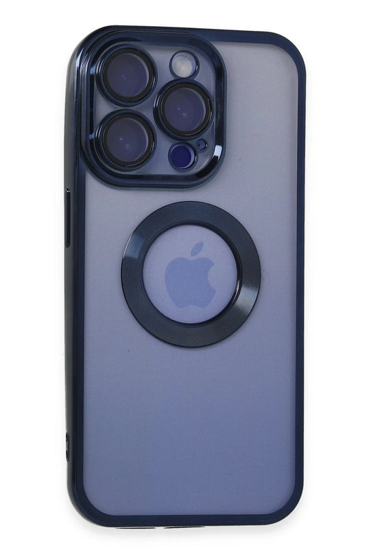 iPhone 15 Pro Max Slot Silikon Kılıf - Lacivert