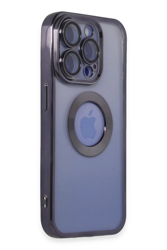 iPhone 15 Pro Max Slot Silikon Kılıf - Mor 2