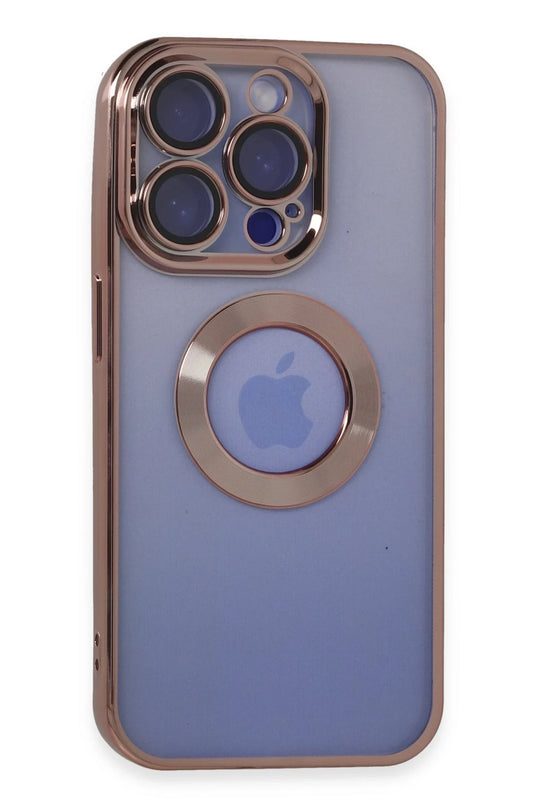 iPhone 15 Pro Max Slot Silikon Kılıf - Rose Gold