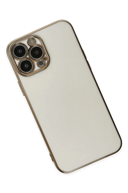 iPhone 15 Pro Max Volet Silikon Kılıf - Beyaz 2