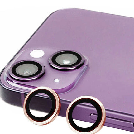 iPhone 15 Raze Metal Kamera Lens - Pembe