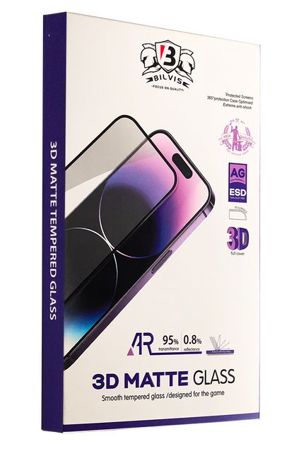 iPhone 16 Bilvis 3D Mat Cam Ekran Koruyucu