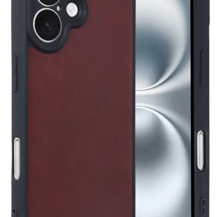 iPhone 16 Aras Deri Kapak Kılıf - Bordo