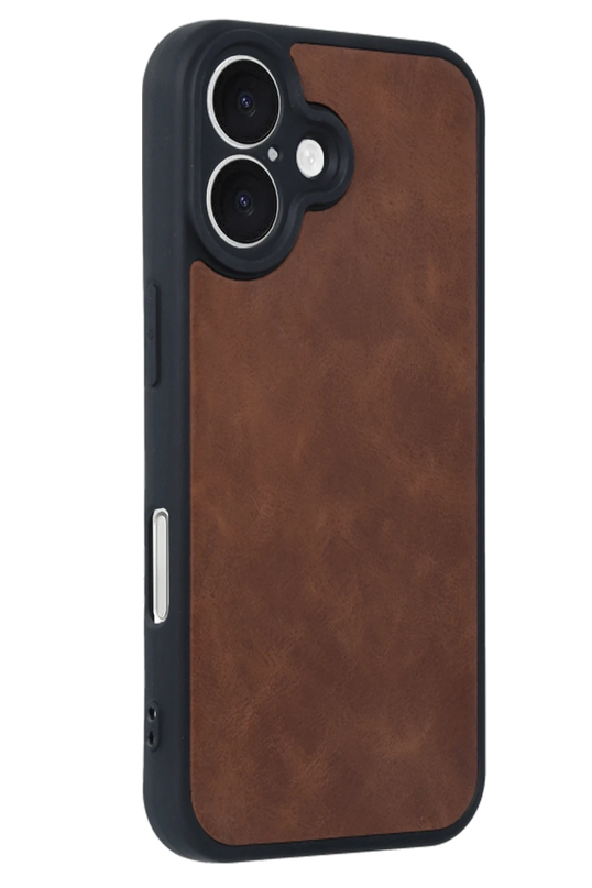 iPhone 16 Aras Deri Kapak Kılıf - Taba 2