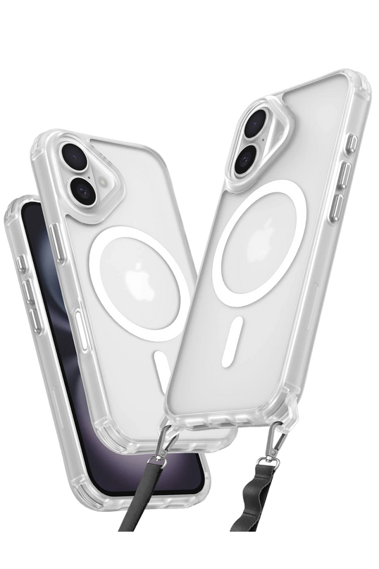 iPhone 16 Enka Magsafe Silikon Kılıf - Şeffaf