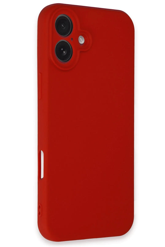 iPhone 16 First Silikon Kılıf - Kırmızı 2