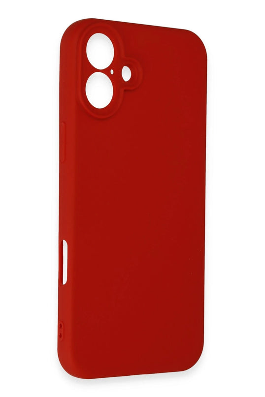 iPhone 16 First Silikon Kılıf - Kırmızı 3