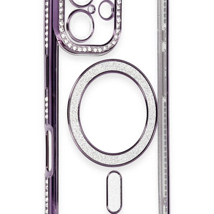 iPhone 16 Joke Simli Magneticsafe Kılıf - Derin Mor 3