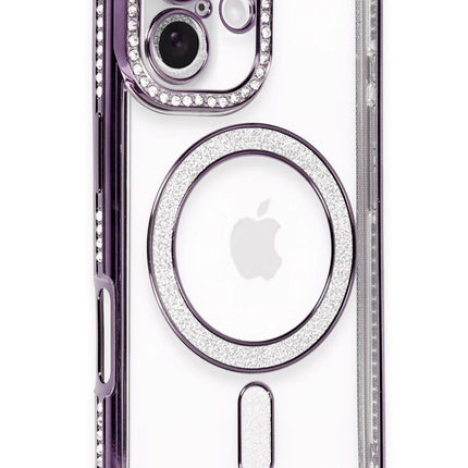 iPhone 16 Joke Simli Magneticsafe Kılıf - Derin Mor