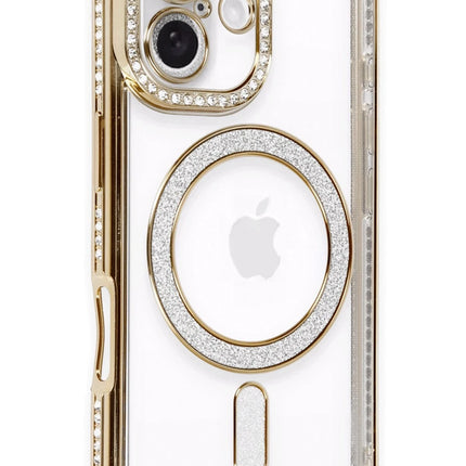 iPhone 16 Joke Simli Magneticsafe Kılıf - Gold