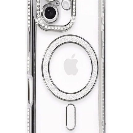 iPhone 16 Joke Simli Magneticsafe Kılıf - Gri