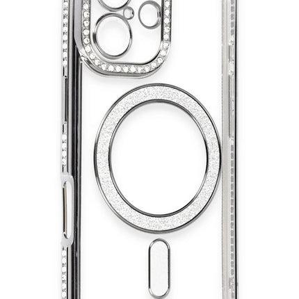 iPhone 16 Joke Simli Magneticsafe Kılıf - Gri 3