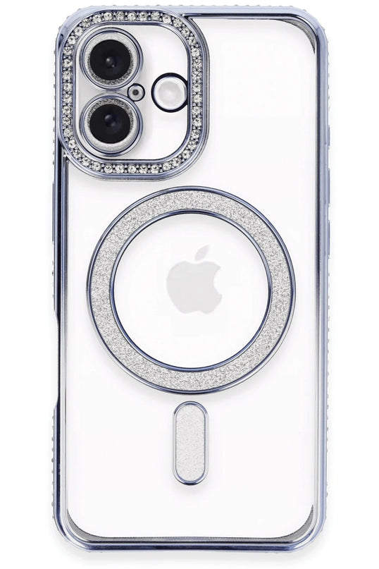 iPhone 16 Joke Simli Magneticsafe Kılıf - Mavi 2