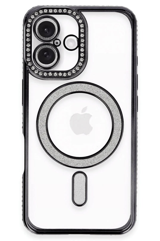 iPhone 16 Joke Simli Magneticsafe Kılıf - Siyah 2