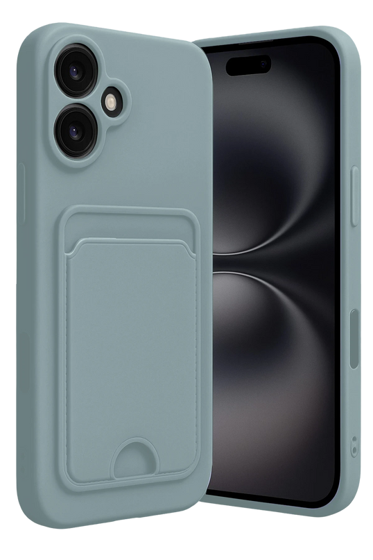 iPhone 16 Kelvin Kartvizitli Silikon Kılıf - Açık Yeşil