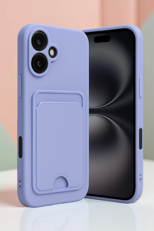 iPhone 16 Kelvin Kartvizitli Silikon Kılıf - Koyu Yeşil 2