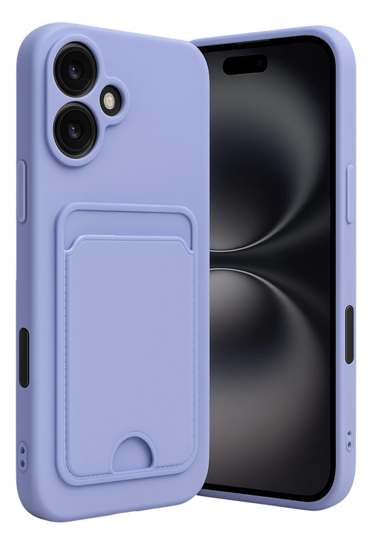 iPhone 16 Kelvin Kartvizitli Silikon Kılıf - Lila